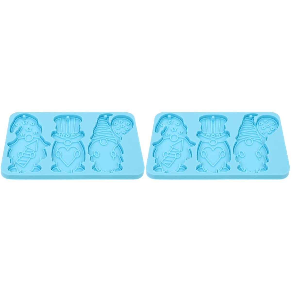 Bestoyard 2-Piece Gnome Shaped Silicone Molds for Resin Crafts - DIY Easter Pendants, Candy Gummies & Home Decor - Durable & Flexible Silicone Molds for Baking, Candle Making & Art Projects