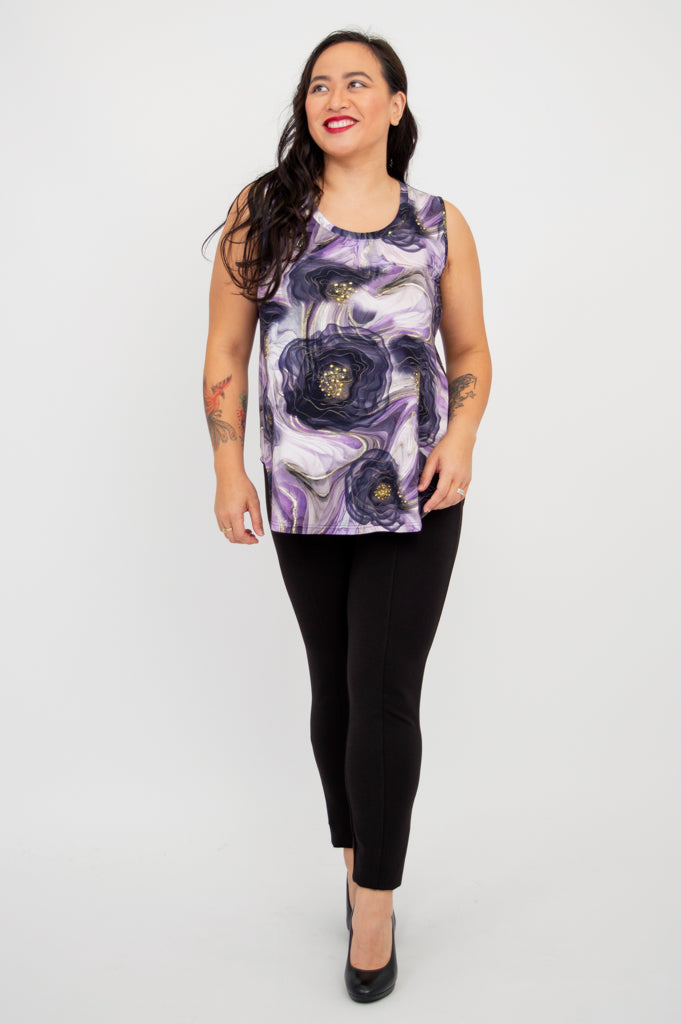 Stylish Jazz Tank Top by Popina - Soft Bamboo Fabric for Women - Perfect for Casual Wear, Yoga & Summer Outfits