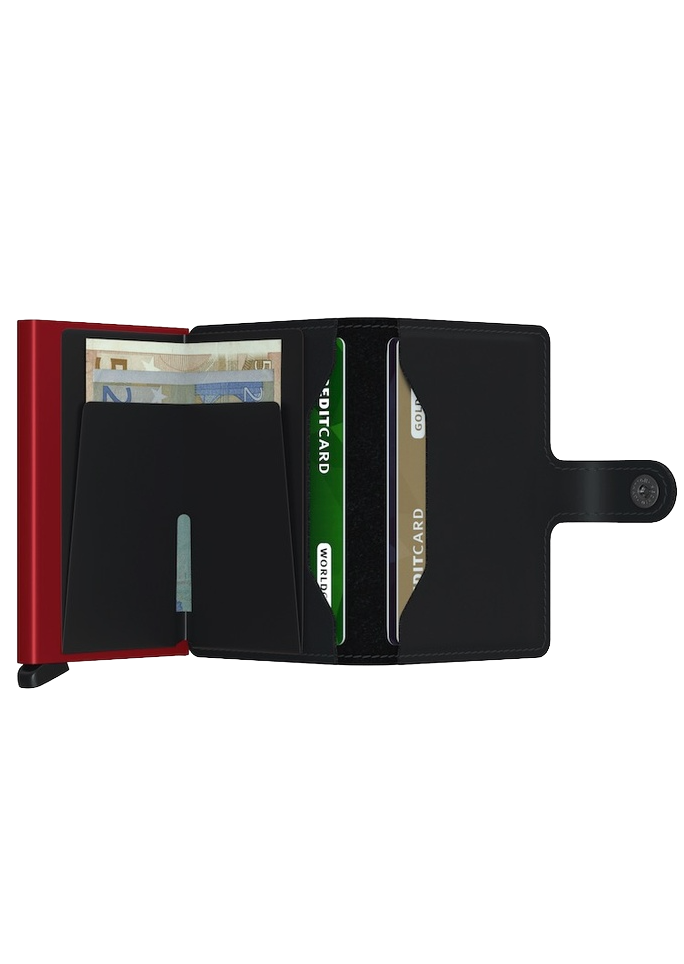 SECRID Miniwallet Matte - Slim RFID Blocking Leather Wallet for Men & Women | Perfect for Travel, Business & Everyday Use