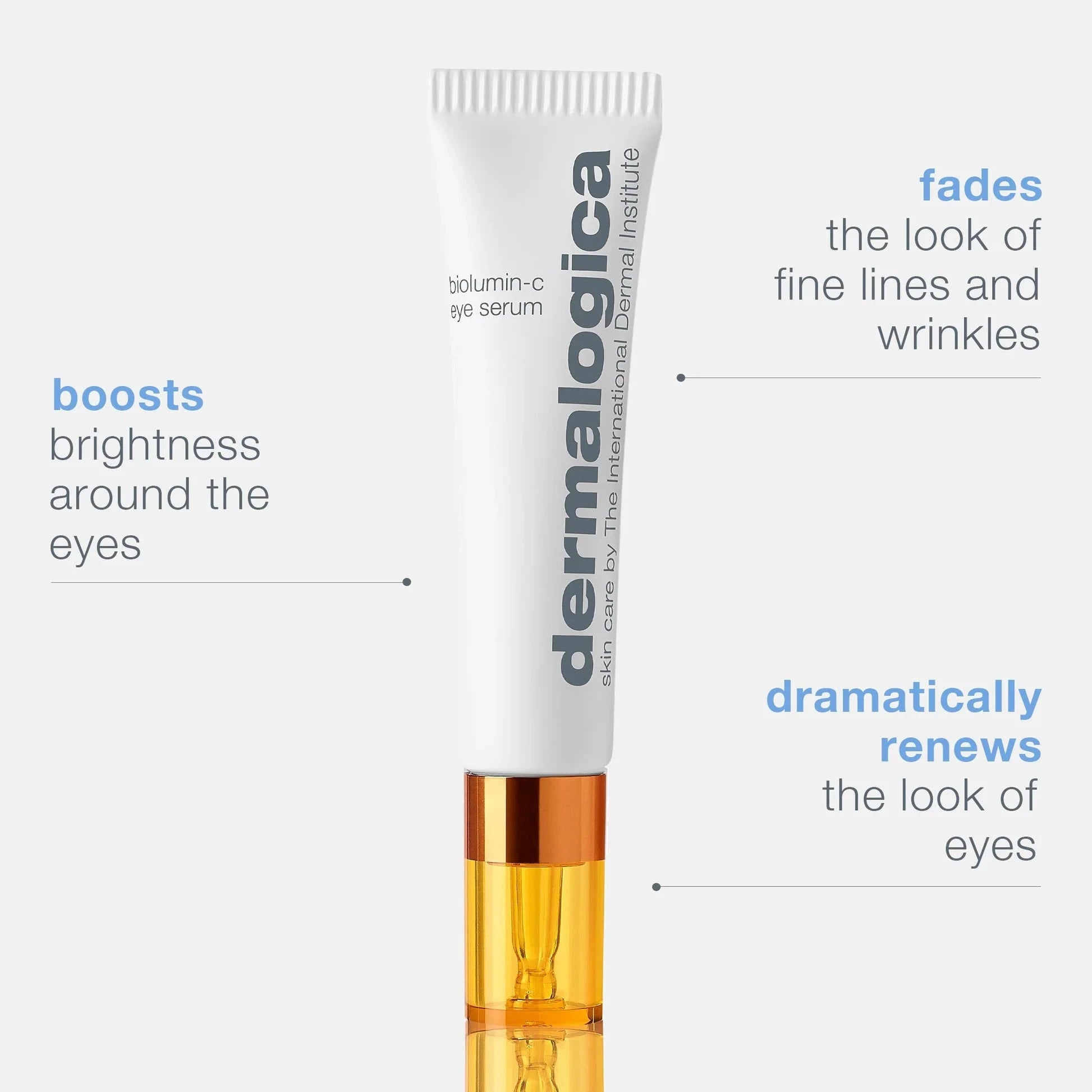 Biolumin C Eye Serum for Dark Circles & Wrinkles - Vitamin C Brightening Eye Cream for Puffiness & Fine Lines - Day & Night Use for Radiant Under Eyes