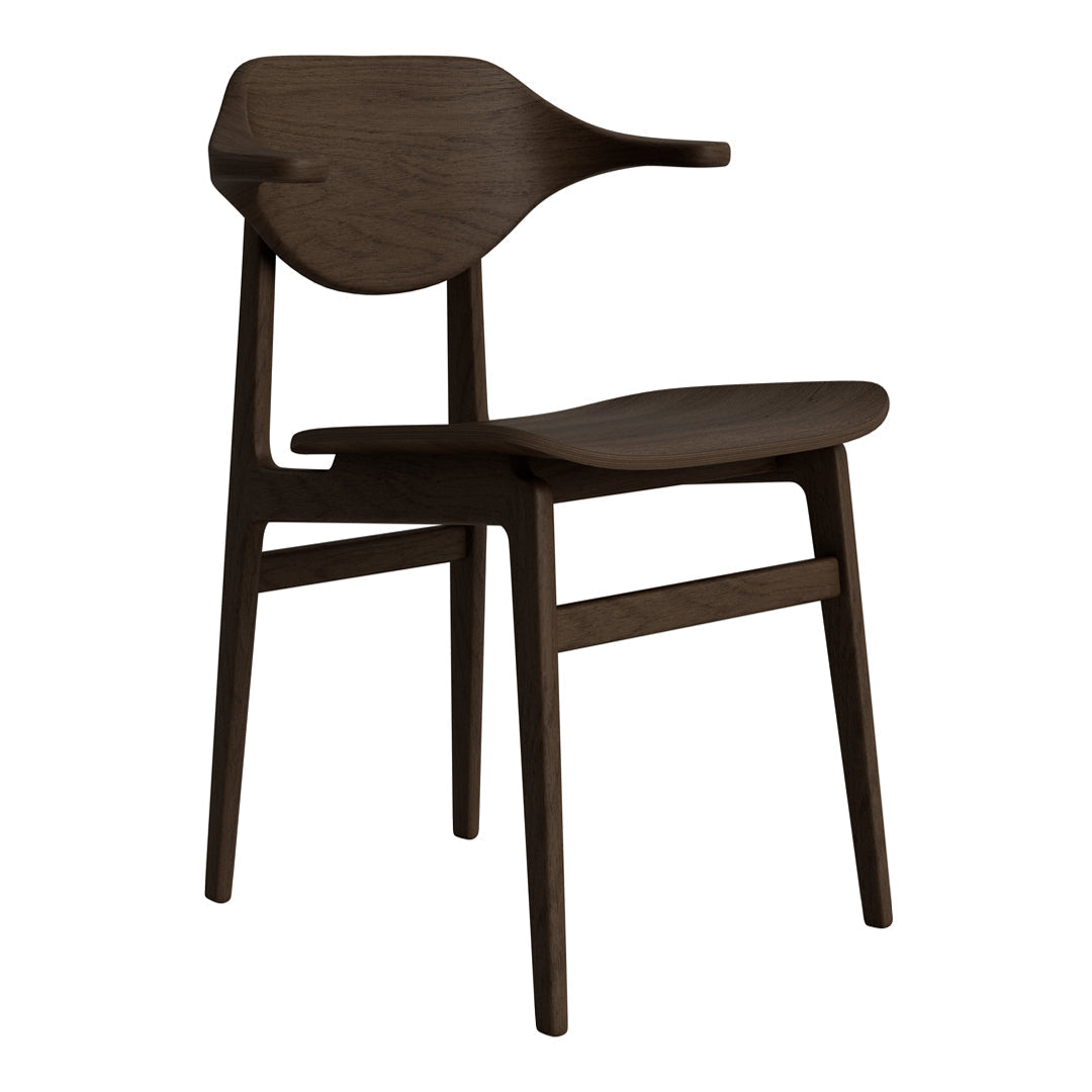 Bufala Dining Chair - Modern Wooden Dining Room Chair with Upholstered Seat - Perfect for Kitchen, Dining Room, and Home Office