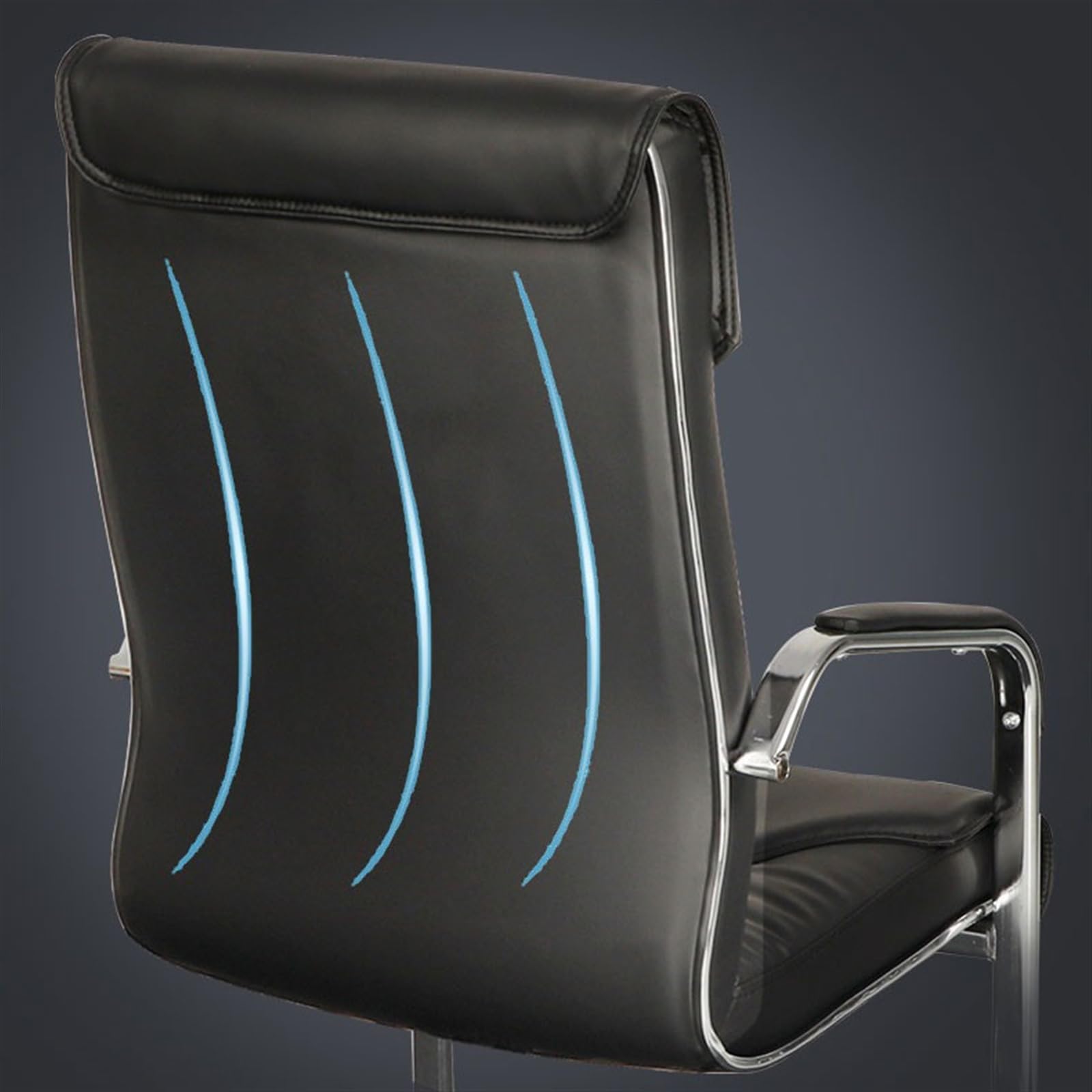 Ergonomic Office Chair - Breathable Mesh Computer Desk Chair with Lumbar Support for Home & Office Use, Adjustable Height, Swivel & Rolling, Comfortable for Long Hours (Black) - Perfect for Work, Gaming & Study
