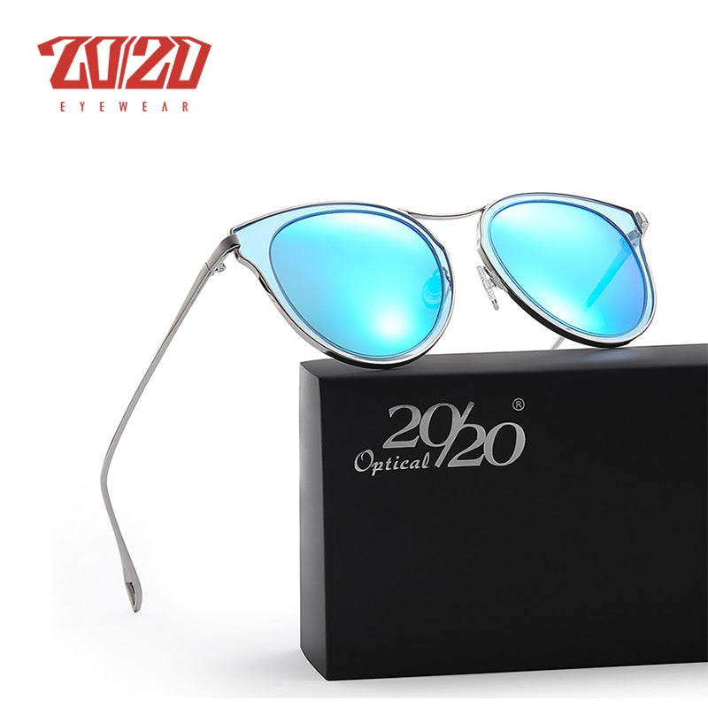 20/20 Women's Polarized Metal Frame Sunglasses P0877 - UV Protection, Lightweight & Stylish for Driving, Beach & Outdoor Activities