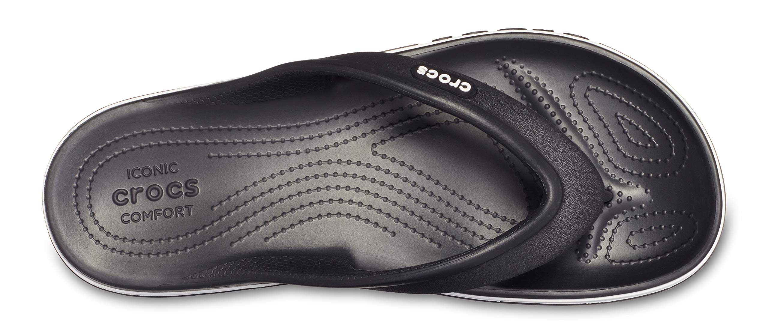 Crocs Unisex Bayaband Flip Flops - Comfortable Casual Sandals & Shower Shoes for Men and Women | Perfect for Beach, Pool, and Home Use