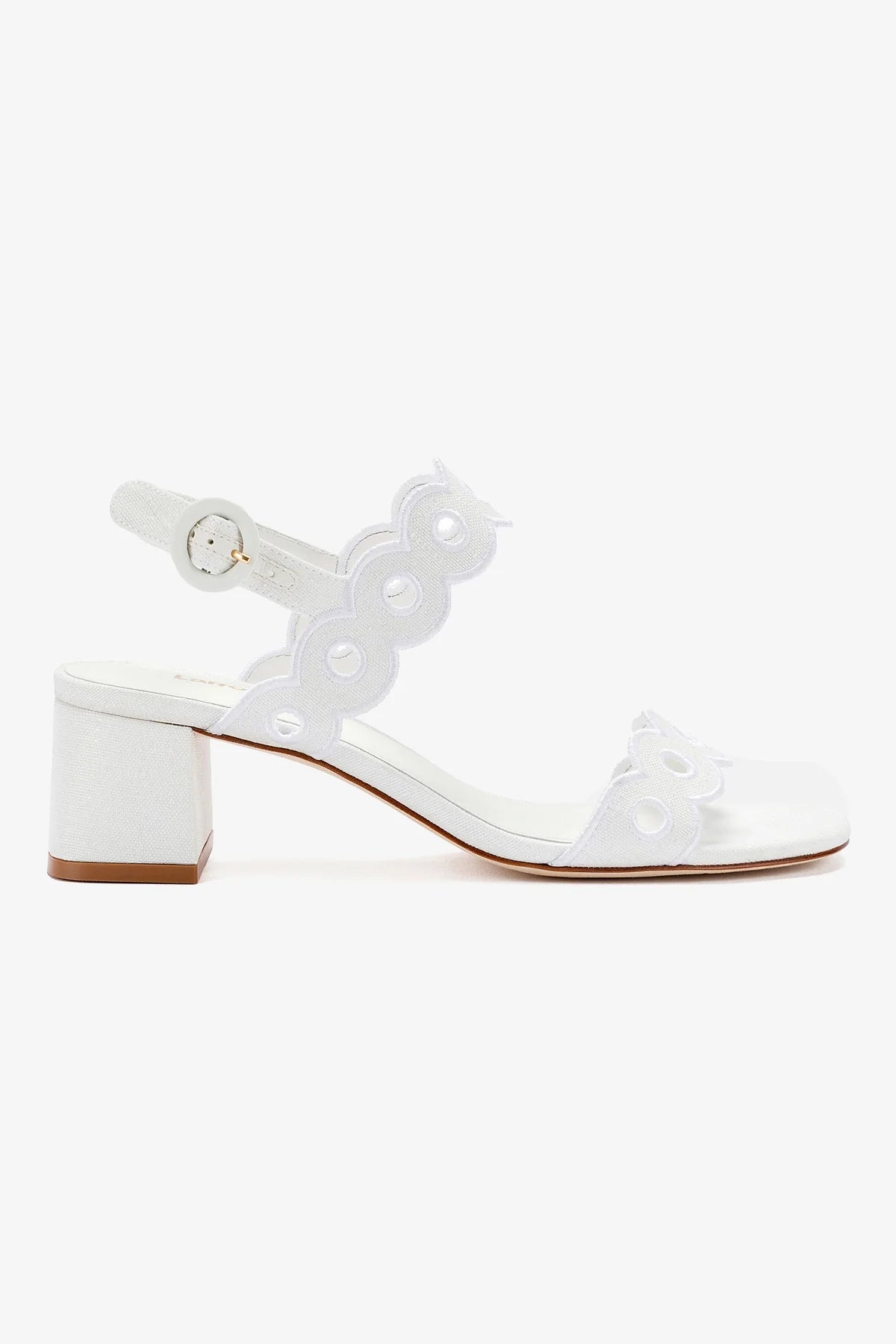 Florence White Raffia Broderie Sandals for Women - Comfortable Summer Beach Walking Shoes, Perfect for Vacation, Wedding, and Outdoor Activities