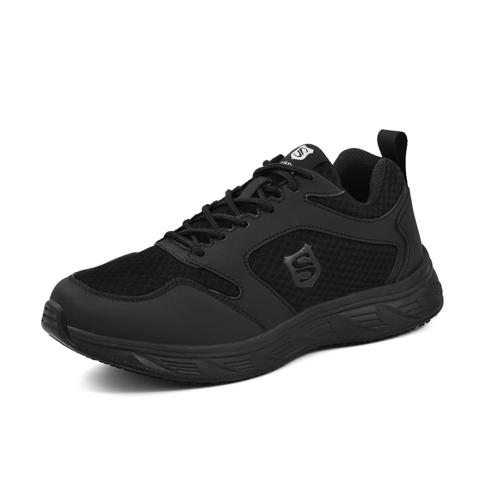SUADEX Slip On Non-Slip Work Shoes for Men & Women - Lightweight Safety Sneakers for Food Service, Chefs & Walking - Comfortable Non-Skid Work Footwear for Restaurant, Kitchen & Hospitality Professionals