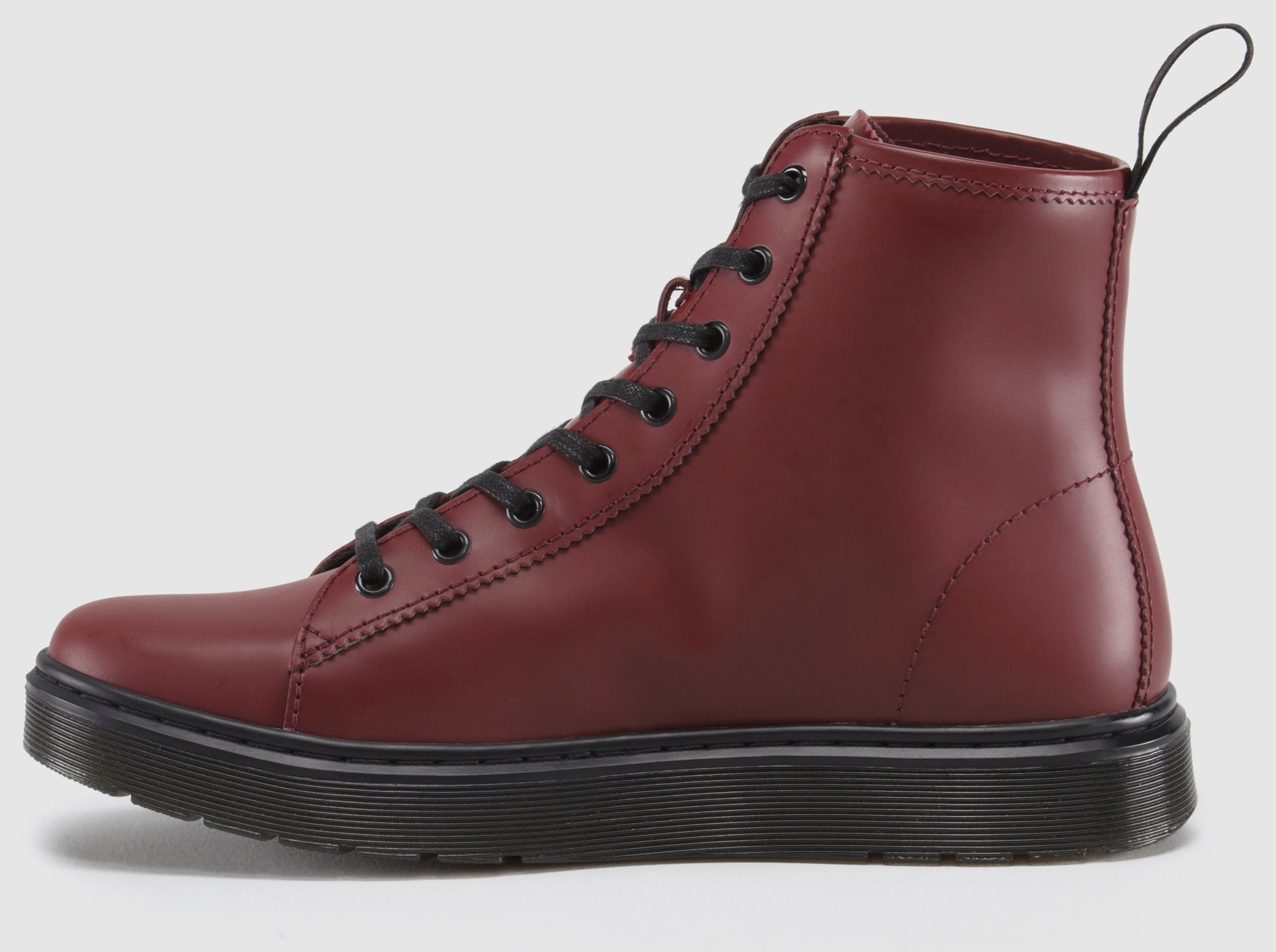 Mayer Women's Cherry Red Smooth Leather Ankle Boots - Comfortable & Stylish for Casual Outings, Work & Date Nights