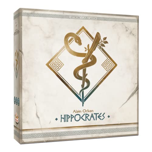 Hippocrates Strategy Board Game by Game Brewer | 1-4 Players | Family Board Game for Adults & Teens 12+ | 90 Min Playtime | English Edition | Perfect for Family Game Nights, Parties & Strategy Lovers