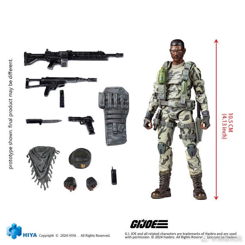PRE ORDER - Hiya 1/18 Scale 4 Inch G.I. Joe Stalker Action Figure - Exquisite Mini Collectible Series for Display & Play - Perfect for Collectors & Military Toy Enthusiasts