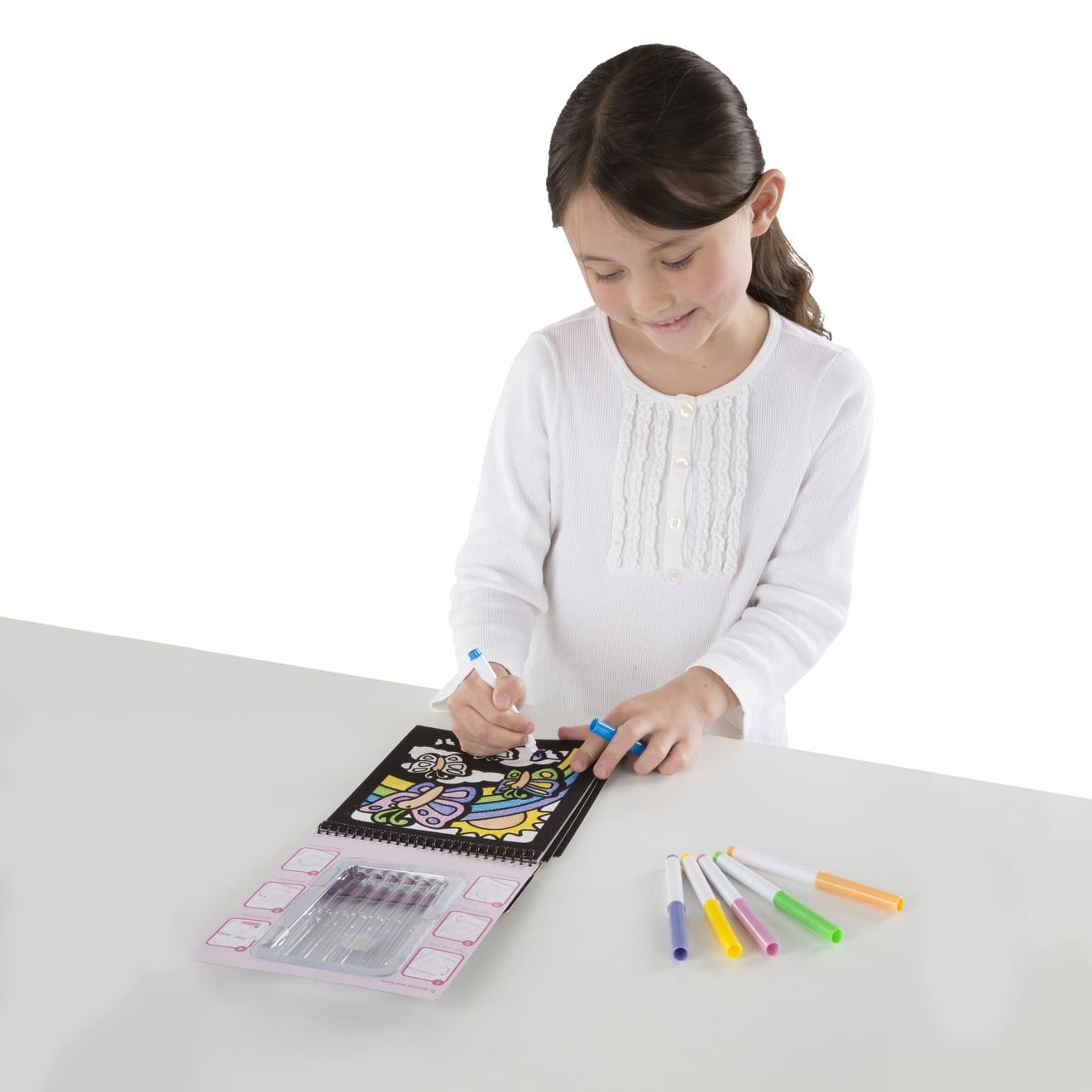 Magic Velvet Butterfly Scenes - Portable Travel Activity Kit for Kids | Creative DIY Art Project for Road Trips & Airplane Entertainment