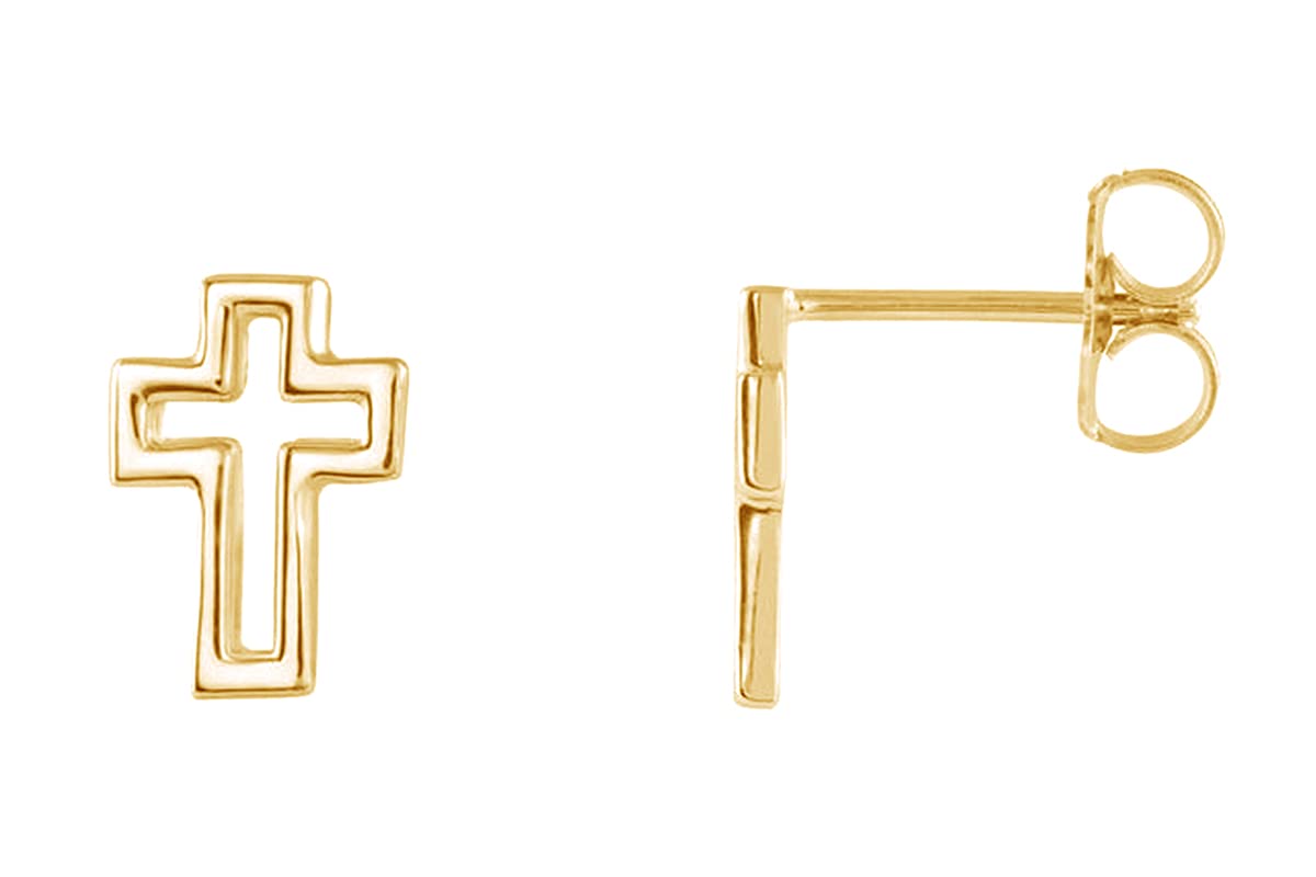 14K Gold Plated 925 Sterling Silver Minimalist Stud Earrings for Women - Dainty Jewelry Gift for Her, Birthday, Anniversary & Everyday Wear