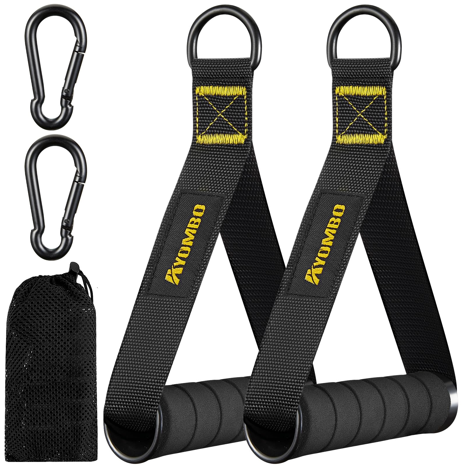 Heavy Duty Gym Cable Attachments for Home & Commercial Workouts - Durable Exercise Machine Grip Handles for Strength Training, Resistance Bands & Weight Lifting - Perfect for Men's Fitness Routines & CrossFit Workouts