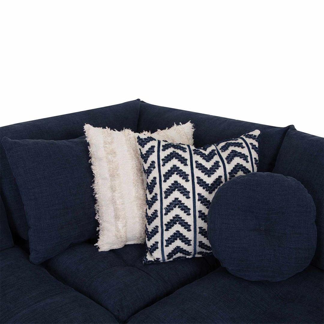 Modern Neptune Sectional Sofa - Comfortable L-Shaped Couch with Reversible Chaise for Living Room, Family Room & Home Theater - Soft Fabric Upholstery & Sturdy Wooden Frame