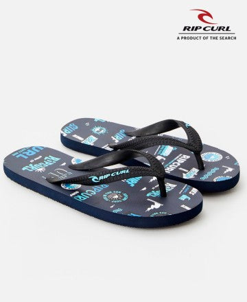 Rip Curl RCC Surf Kids' Flip Flops - Comfortable Beach Sandals for Boys & Girls - Perfect for Pool, Beach, and Summer Outdoor Activities