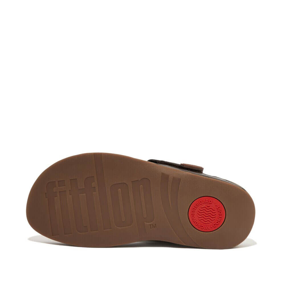 FitFlop Men's Trakk II Comfortable Walking Sandals - Lightweight & Supportive - Chocolate Brown - Perfect for Hiking, Travel & Casual Wear