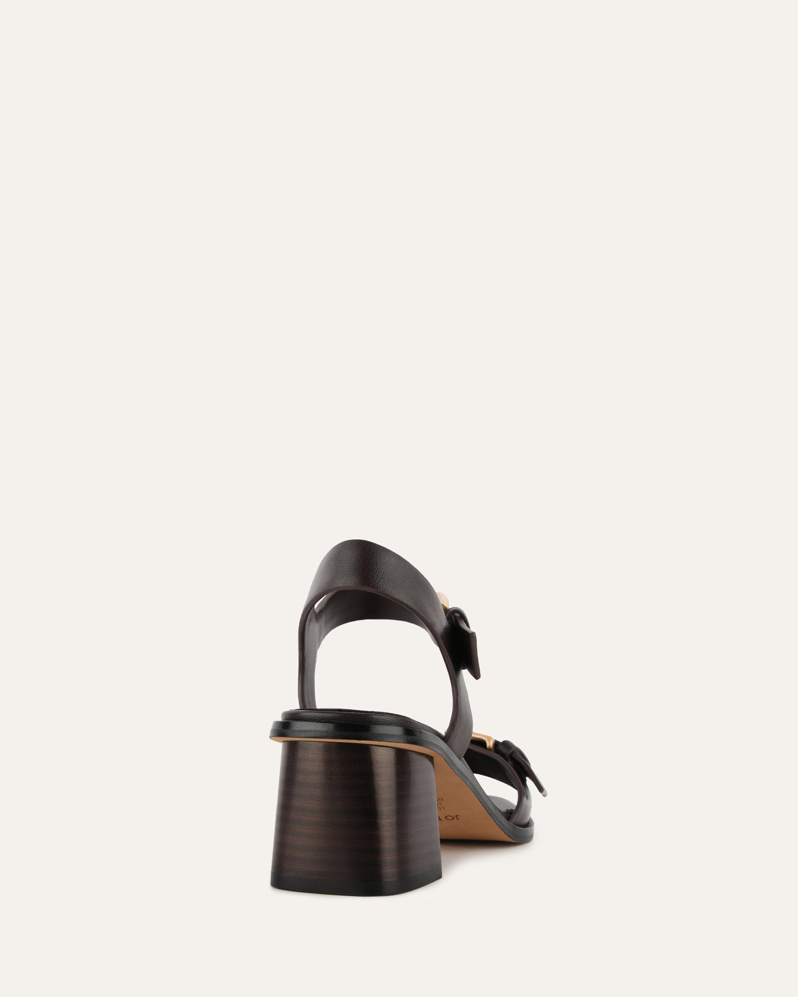 WINONA Women's Mid Heel Sandals - Genuine Cacao Leather Comfortable Dressy Summer Shoes for Beach, Wedding & Casual Outings