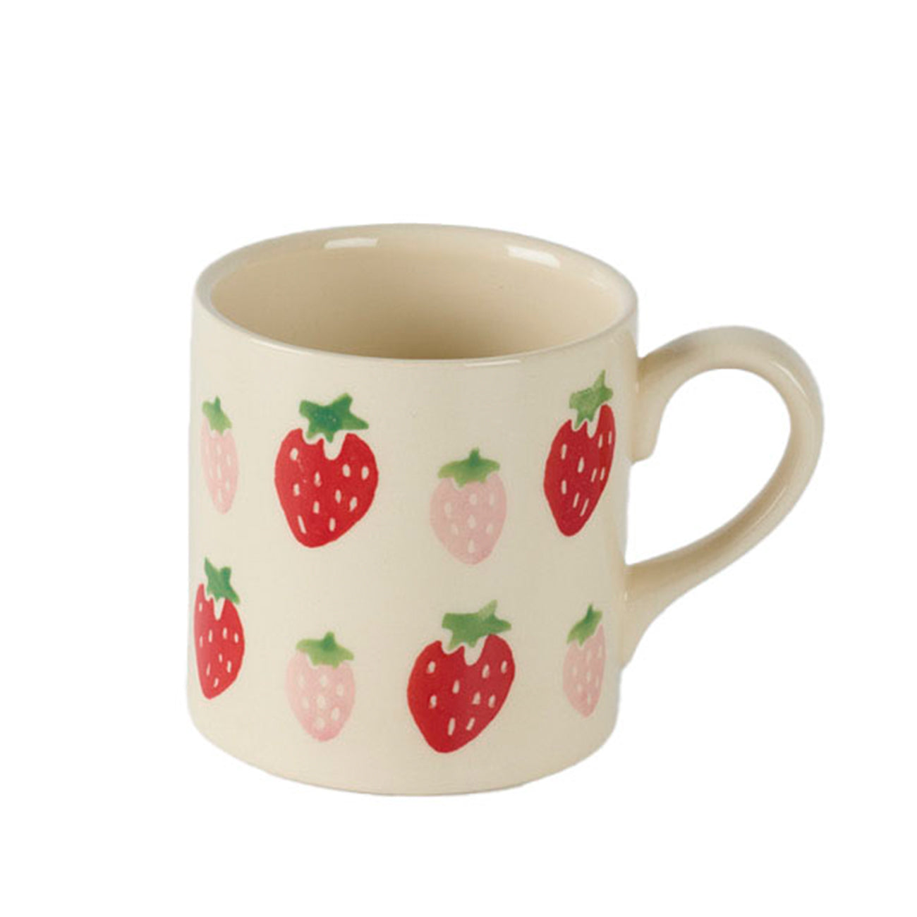 Strawberry Printed Ceramic Coffee Mug - Insulated Travel Cup for Hot & Cold Drinks - Perfect for Home, Office, or Gifts