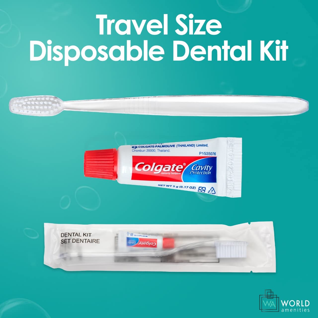 Bulk Disposable Dental Kit Bundle with Toothbrush & Toothpaste | 48 Count Travel Size | Individually Wrapped for Hygiene | Perfect for Hotels, Travel, Guest Amenities & Emergency Kits