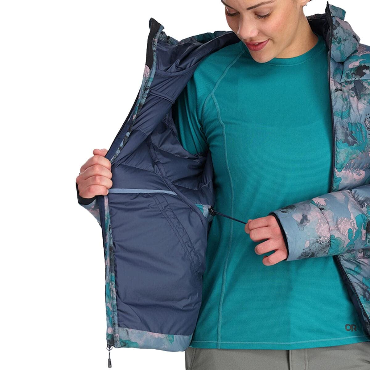 Outdoor Research Coldfront Down Hoodie for Women - Lightweight Insulated Winter Jacket with Hood - Perfect for Hiking, Skiing & Cold Weather Activities