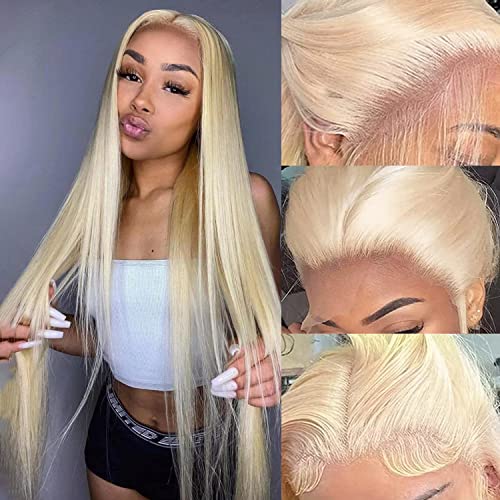 13x4 Blonde Straight Lace Front Wig