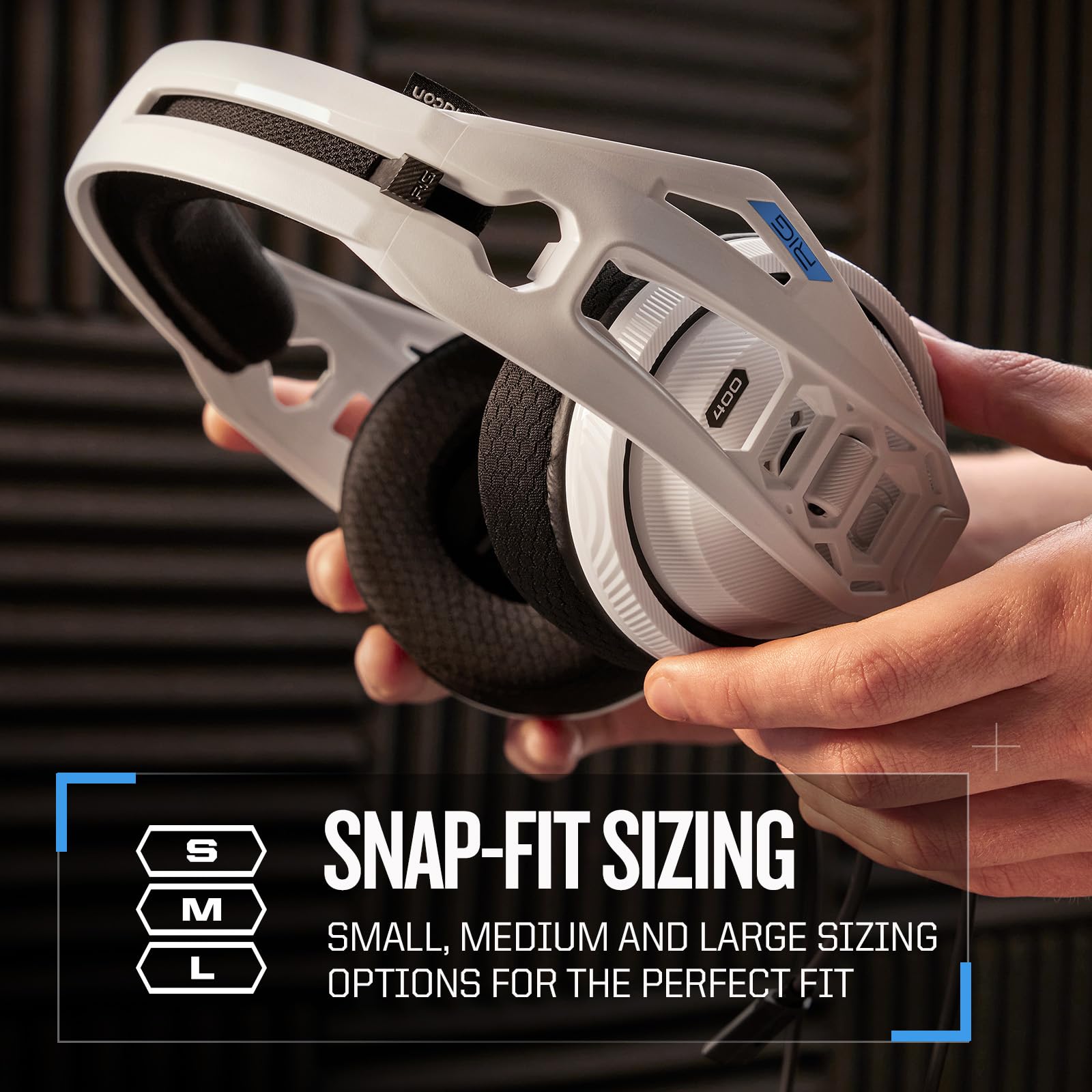 RIG 400HS White Stereo Gaming Headset for PlayStation 4/5 - Noise Cancelling Mic, Comfortable Ear Cushions - Perfect for FPS, RPG & Online Multiplayer Games