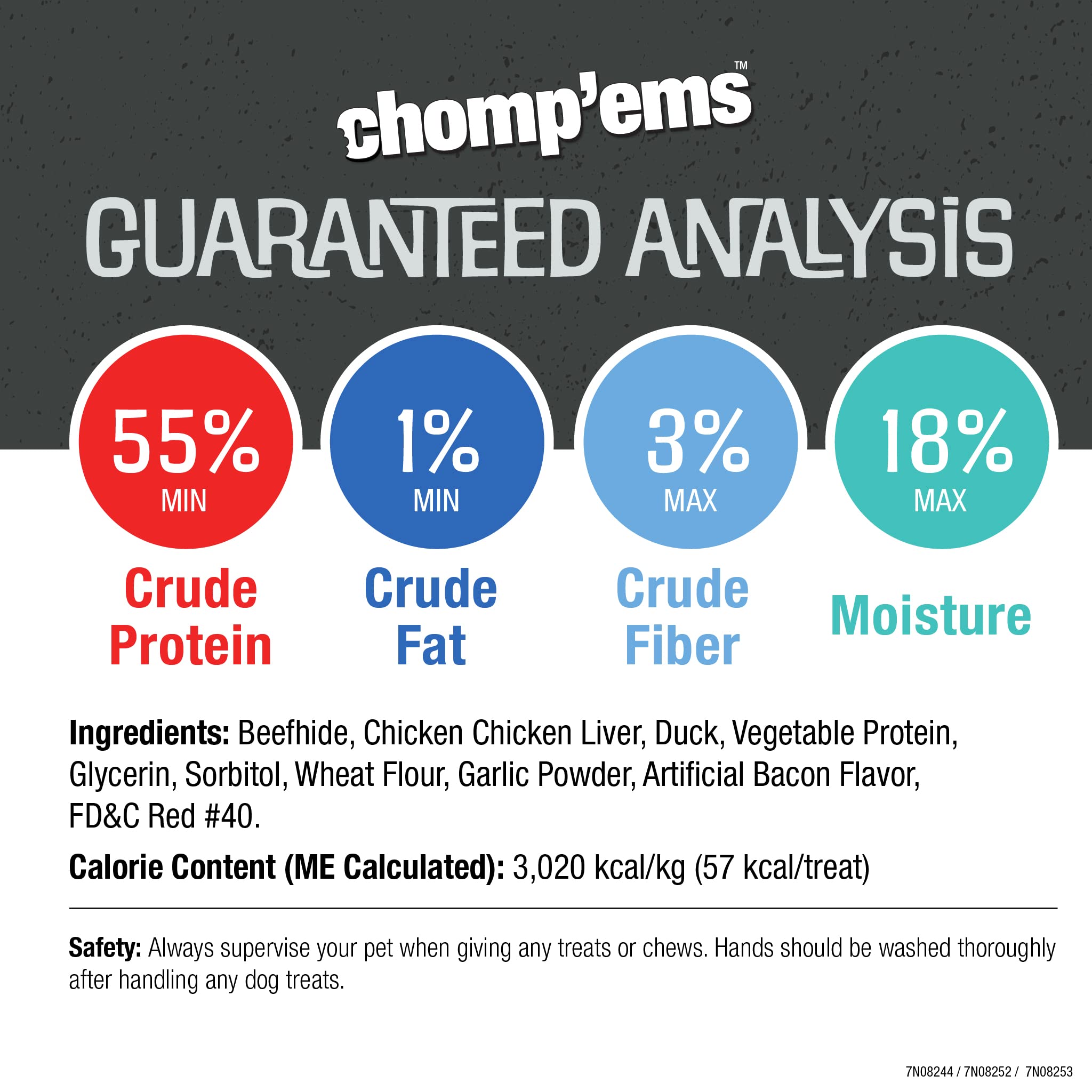 CHOMP 'EMS Five Flavor Kabobs Dog Treats - Beefhide Chewsticks for Dogs - High Protein, Long-Lasting Dog Chews (15 Count) - Perfect for Training, Teething & Dental Health