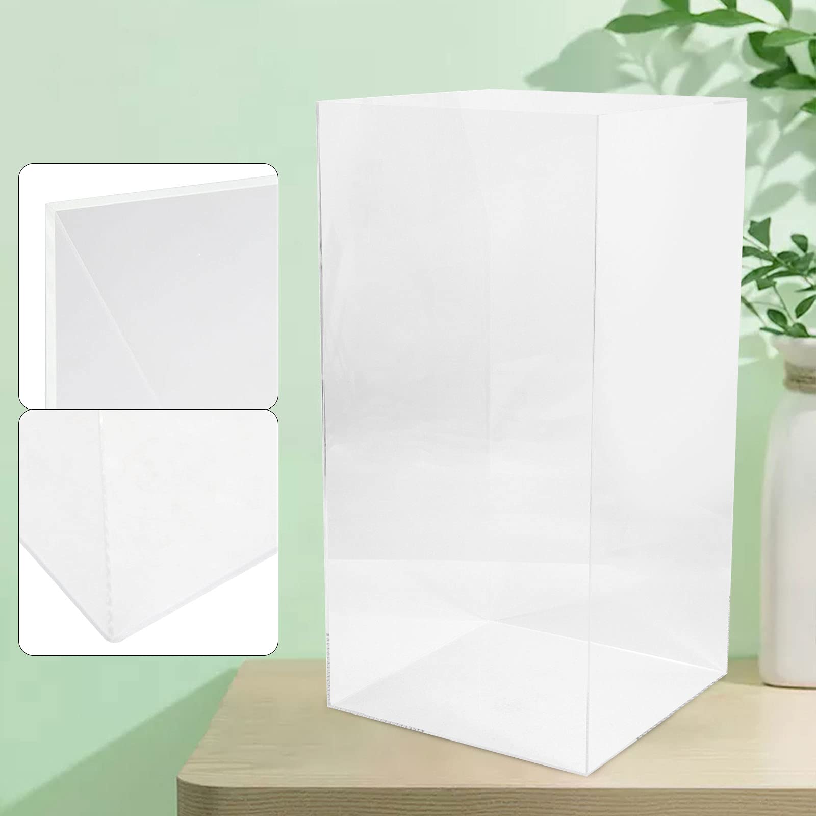 Premium Clear Acrylic Display Case for Dolls & Collectibles - 30x30x60cm (11.81x11.81x23.62in) Dustproof Protective Box - Perfect for Plush Toys, Action Figures & Valuable Collections - Ideal for Home Decor, Gift Packaging, Store Displays & Museum Showcases