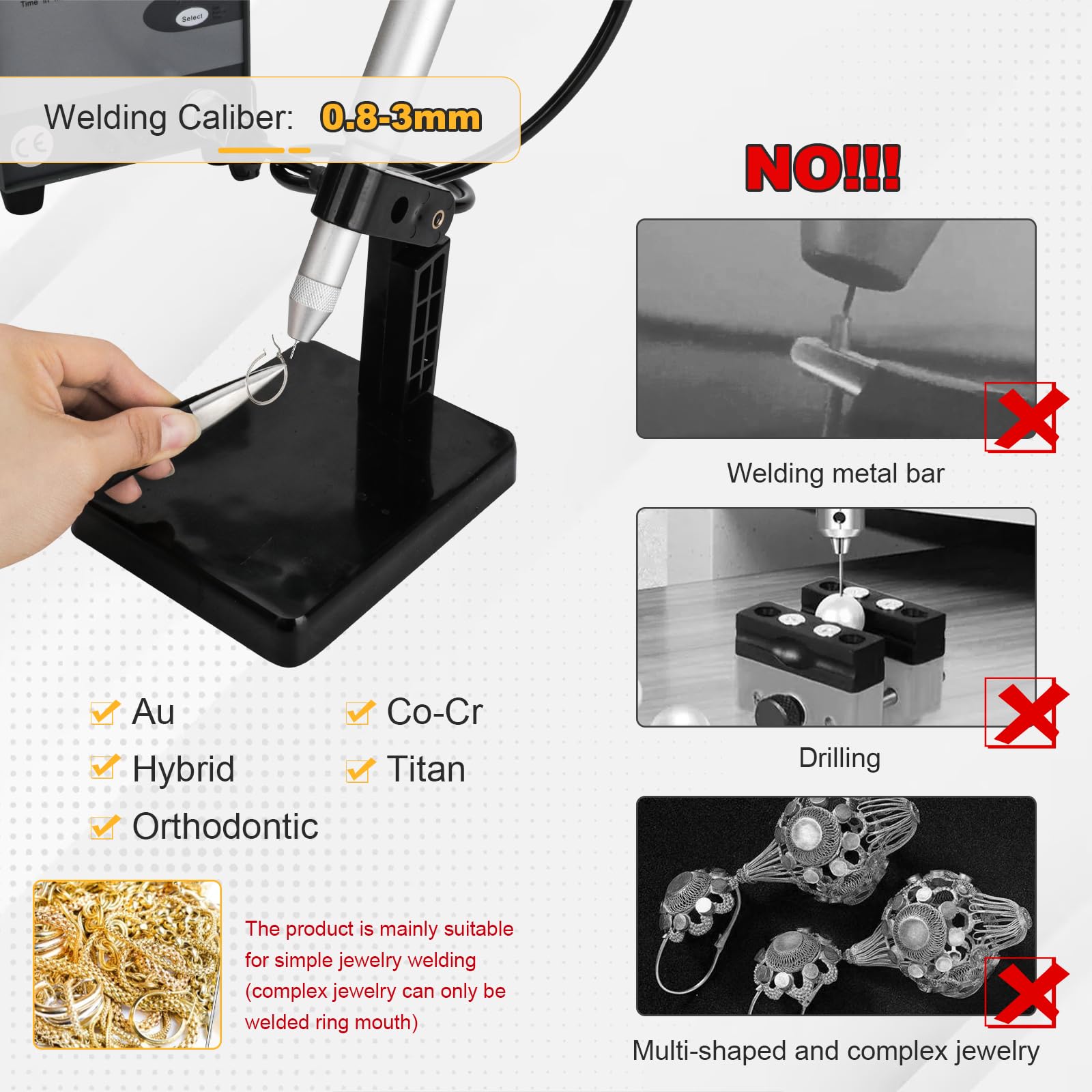Orion Jewelry Welder Kit - 110V Permanent Pulse Arc Welder for Jewelry Making, 100A Professional Welding Machine for Fine Jewelry, Rings & Bracelets - Perfect for Jewelers, DIY Enthusiasts & Small Business Owners