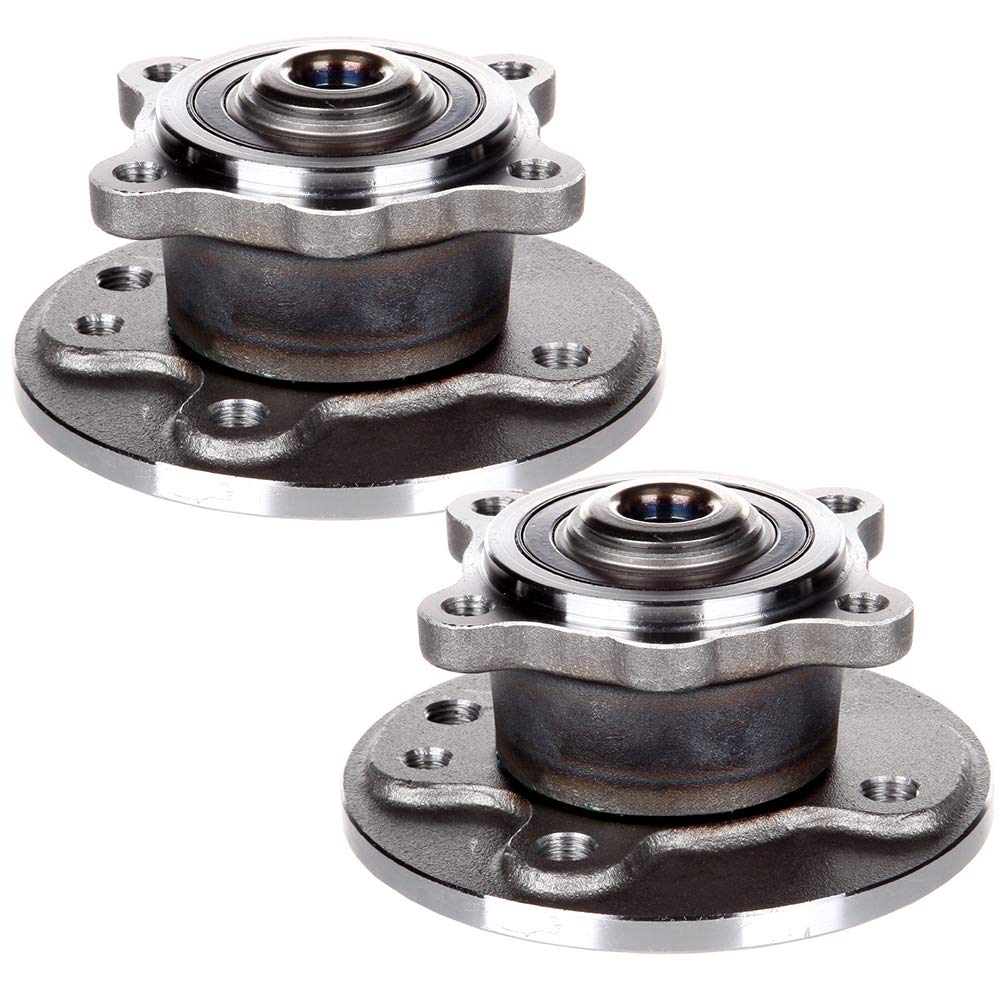 SCITOO Wheel Bearing and Hub Assembly Replacement for Mini Cooper 2002-2006 Rear - 512304 Compatible 4-Lug Non-ABS Hub Bearing Kit (2-Piece Set) - Perfect for Smooth Ride & DIY Car Repair