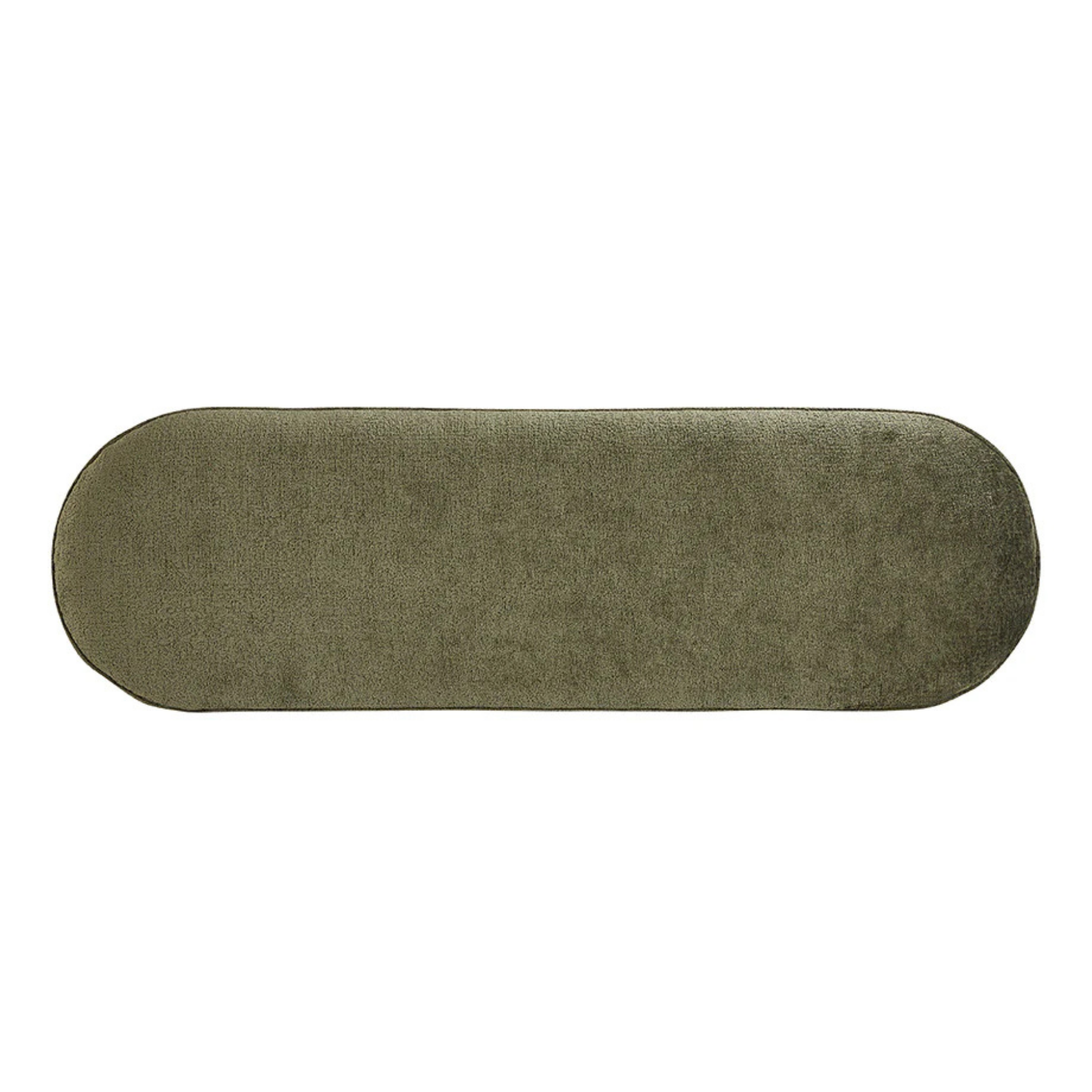 Elenor Olive Upholstered Bench - Stylish Storage Ottoman with Tufted Cushion for Bedroom, Living Room & Entryway Decor