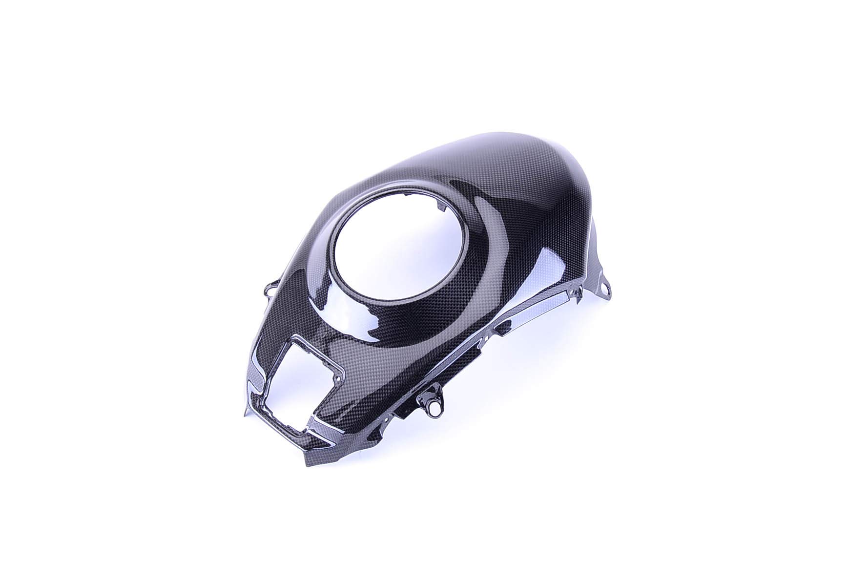 Bestem CBDU-MUL12-TKC Black Carbon Fiber Tank Cover for Ducati Multistrada 1200 (2010-2013) | Motorcycle Accessories | Durable & Stylish Protection for Adventure Riding
