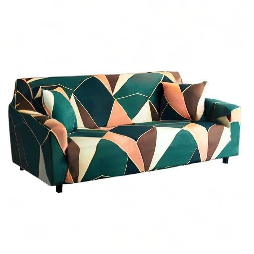 Stretch Printed Sofa Cover Slipcover - Soft Patterned Armchair Covers for Living Room, Bedroom, Office (LJJ, Armchair) - Perfect for Home Decor & Furniture Protection