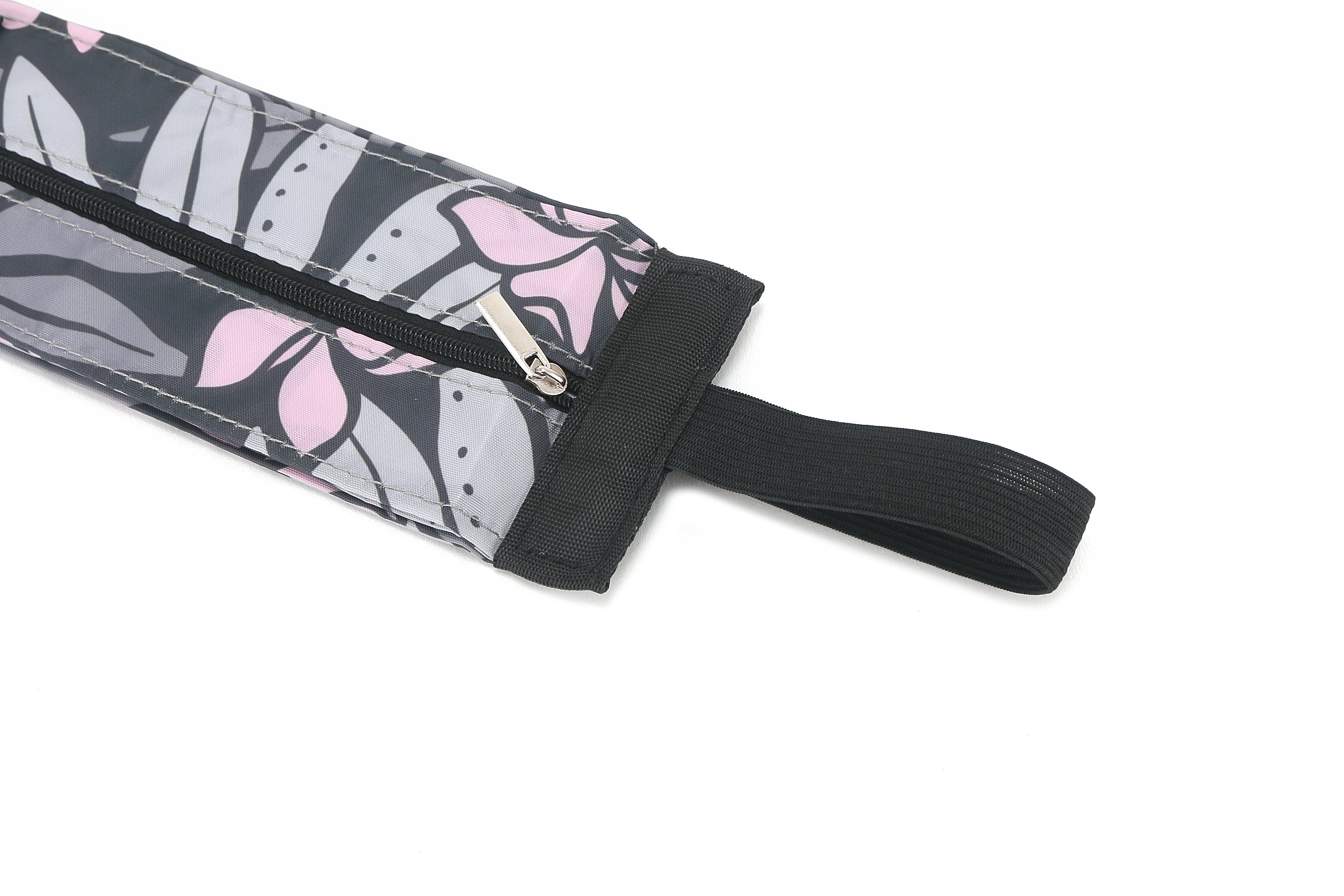 Foldable Reusable Shopping Bag - Jazmine Laua'e Grey | Eco-Friendly Grocery Tote for Groceries, Beach, Travel & Daily Use
