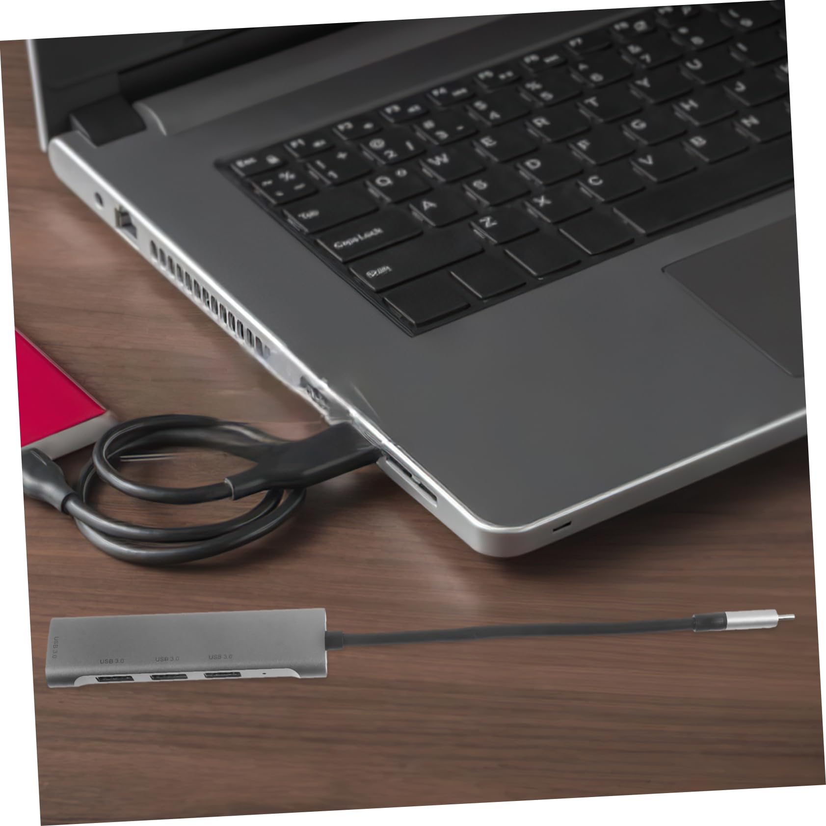 CAXUSD USB C Splitter Hub with 4 Ports - High Speed Charging Adapter & USB Station for Laptop, MacBook, PC - Perfect for Home Office, Travel & Multi-Device Charging