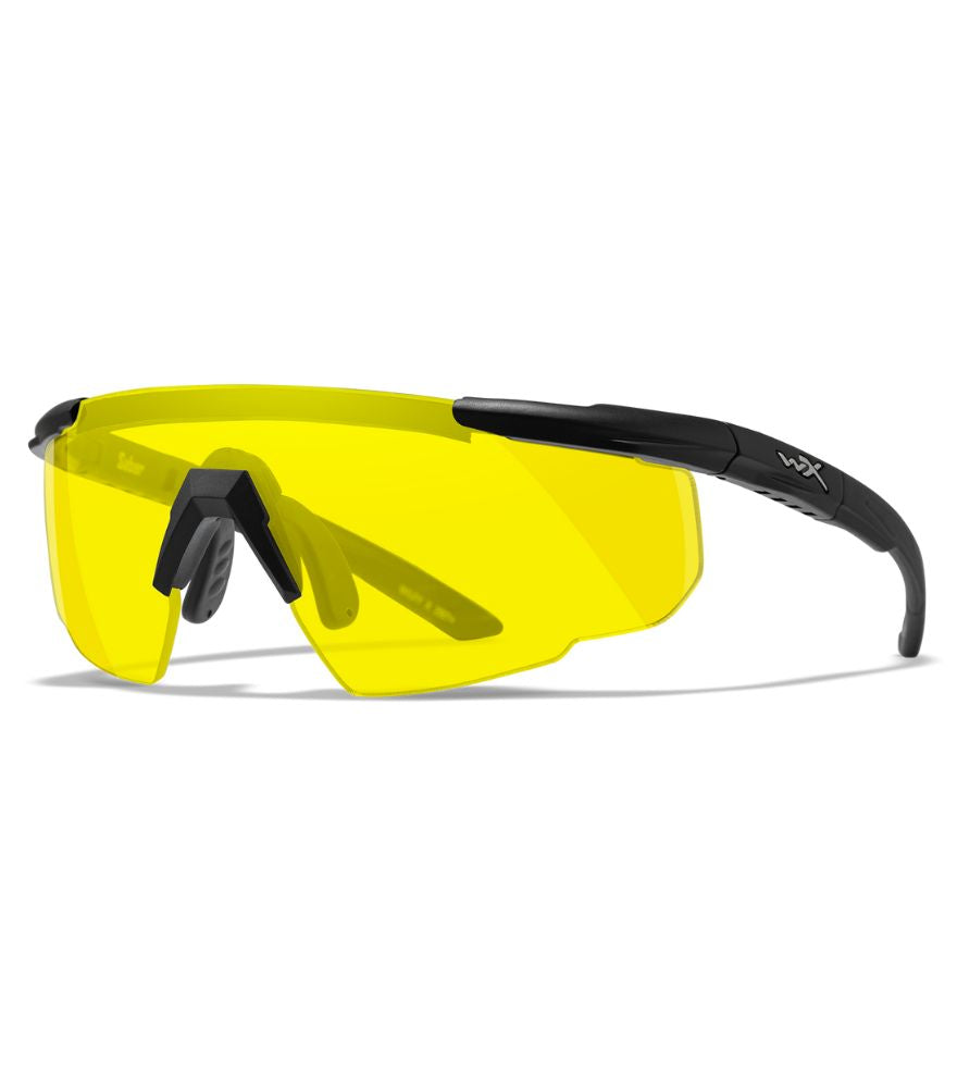 Wiley X Saber Advanced Safety Glasses - ANSI Z87.1 Certified Protective Eyewear for Shooting, Cycling & Outdoor Sports | UV Protection & Anti-Fog Lenses