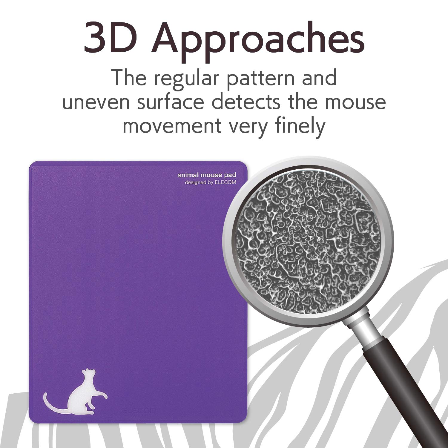 ELECOM Cute Cat Design Mouse Pad - Soft Non-Slip Gaming Mousepad for PC, Laptop & Office Use - Perfect for Work, Gaming & Home Computer Setup