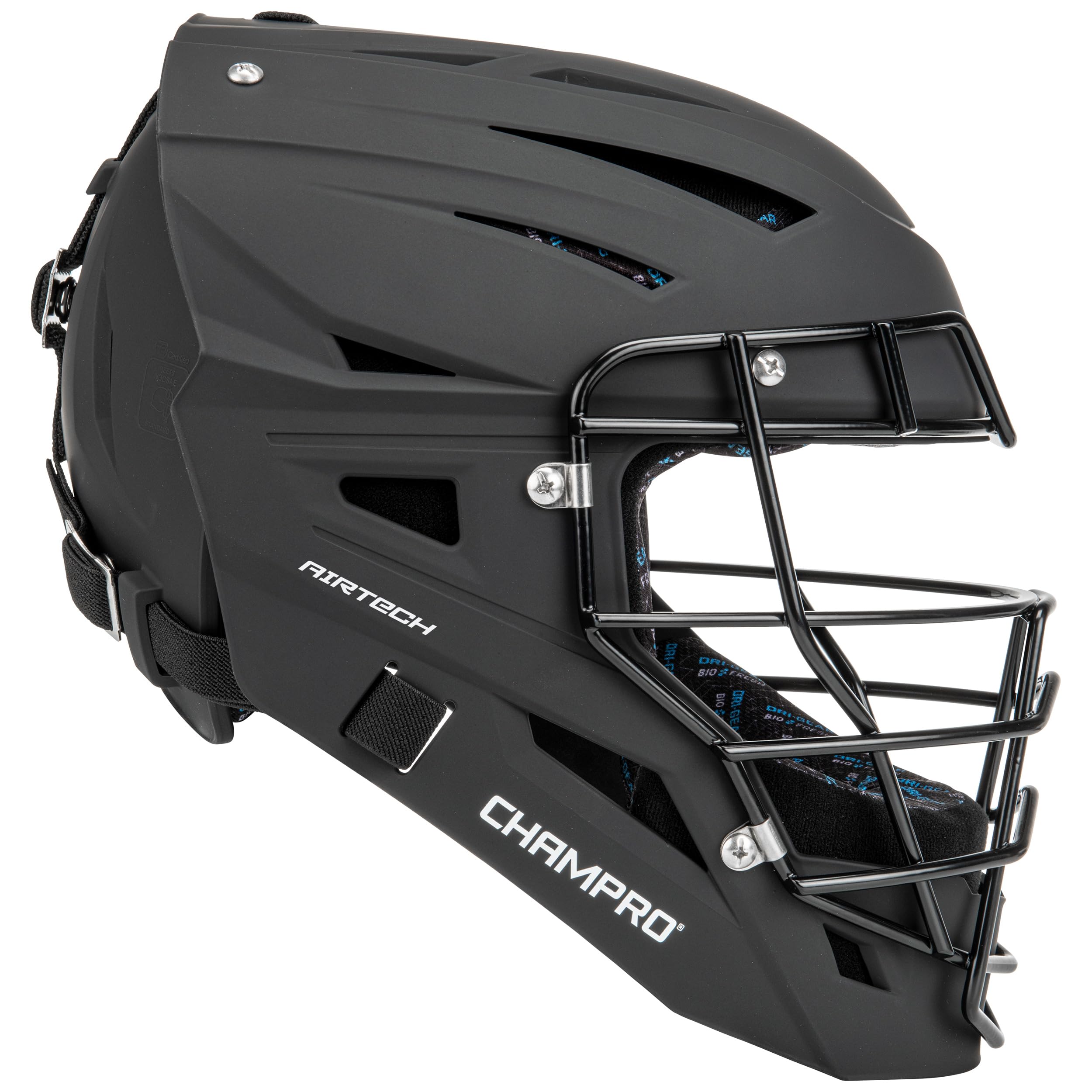 Champro Boss Catcher's Mask - Professional Baseball Catcher's Helmet with Lightweight Steel Cage for Safety - Perfect for MLB, College, High School Games & Practice Sessions