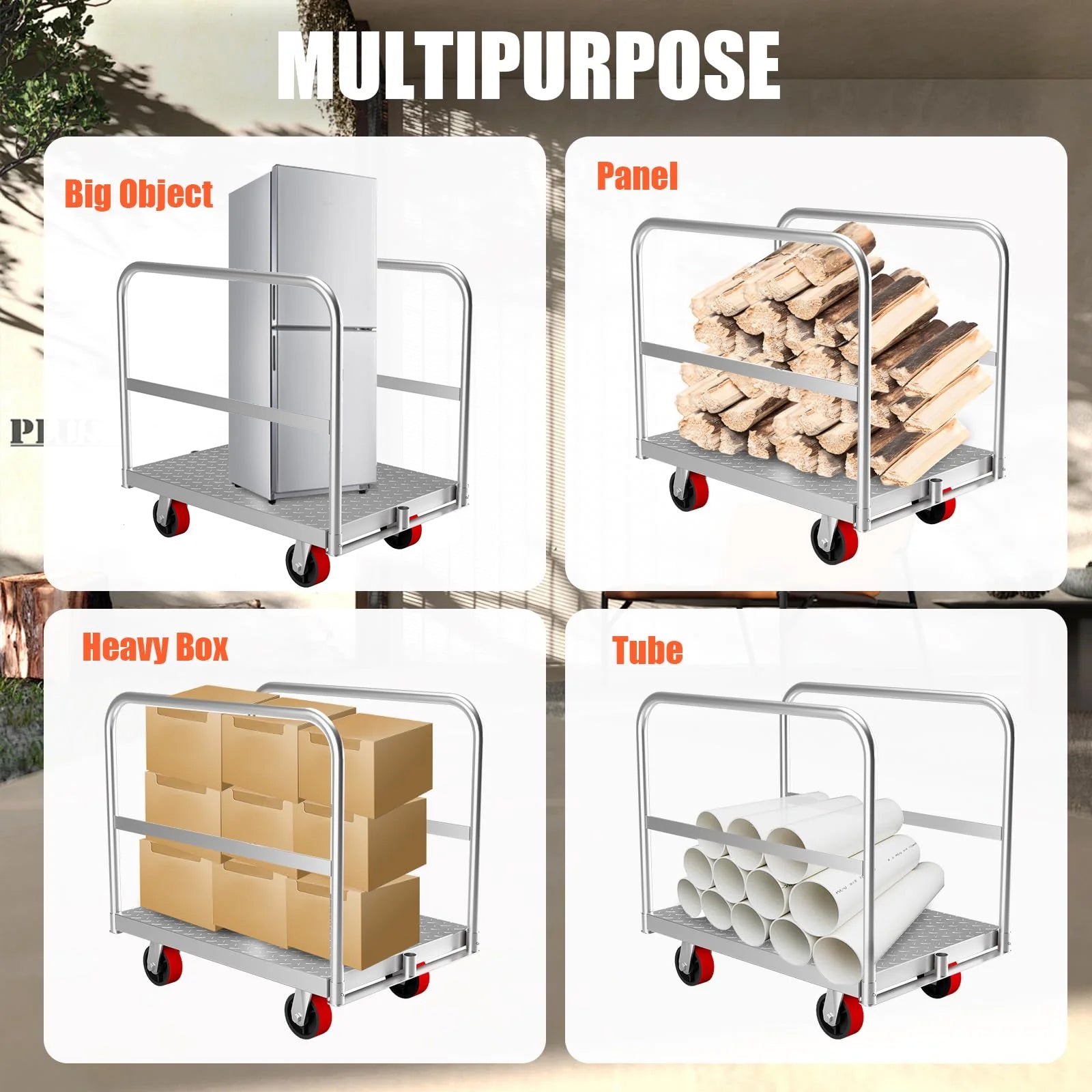 GARVEE 2-in-1 Heavy Duty Panel Truck Cart - 36