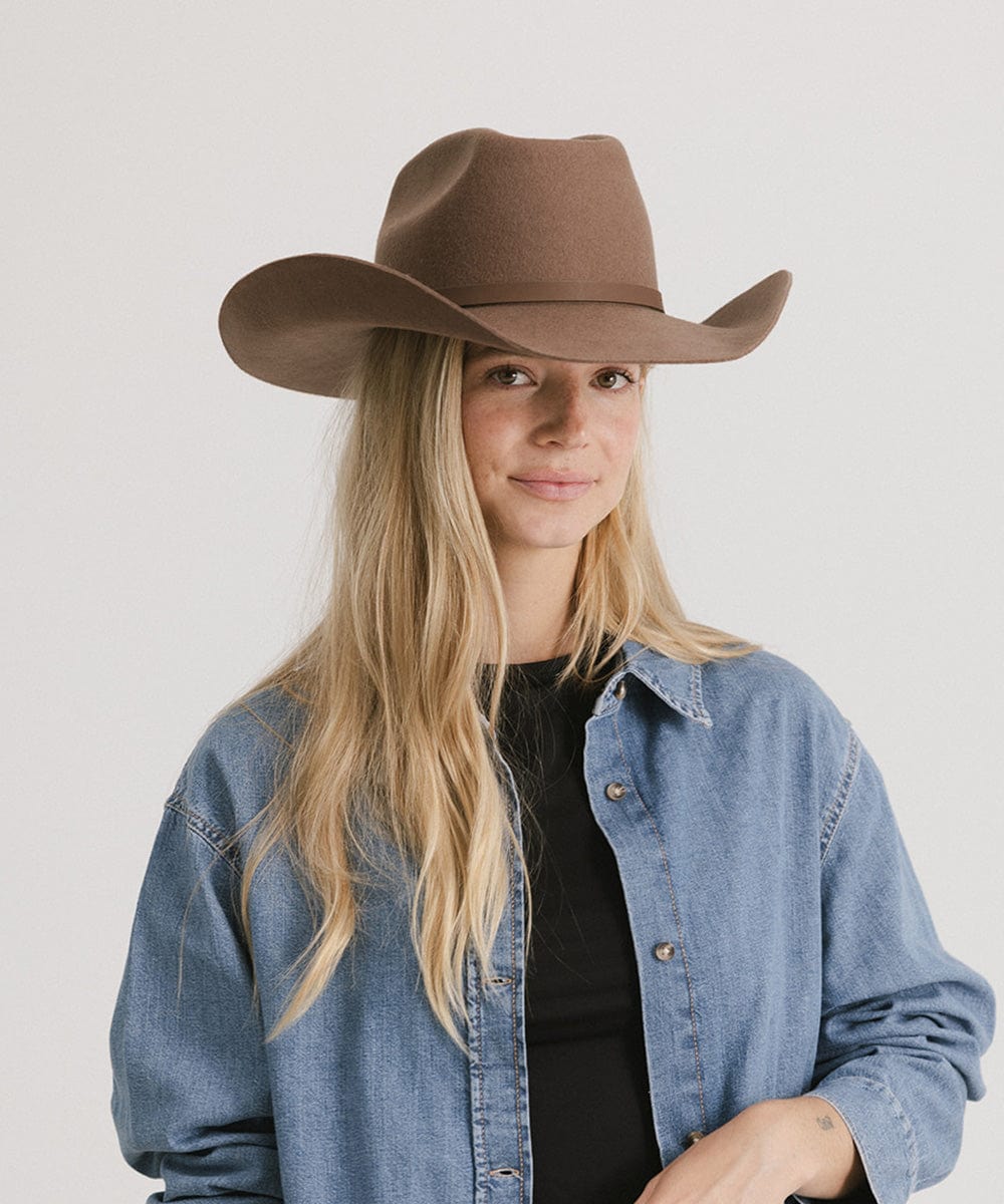 Shane Genuine Leather Cowboy Hat for Men & Women - Western Rodeo Style Sun Protection - Perfect for Country Music Festivals, Rodeos & Outdoor Adventures