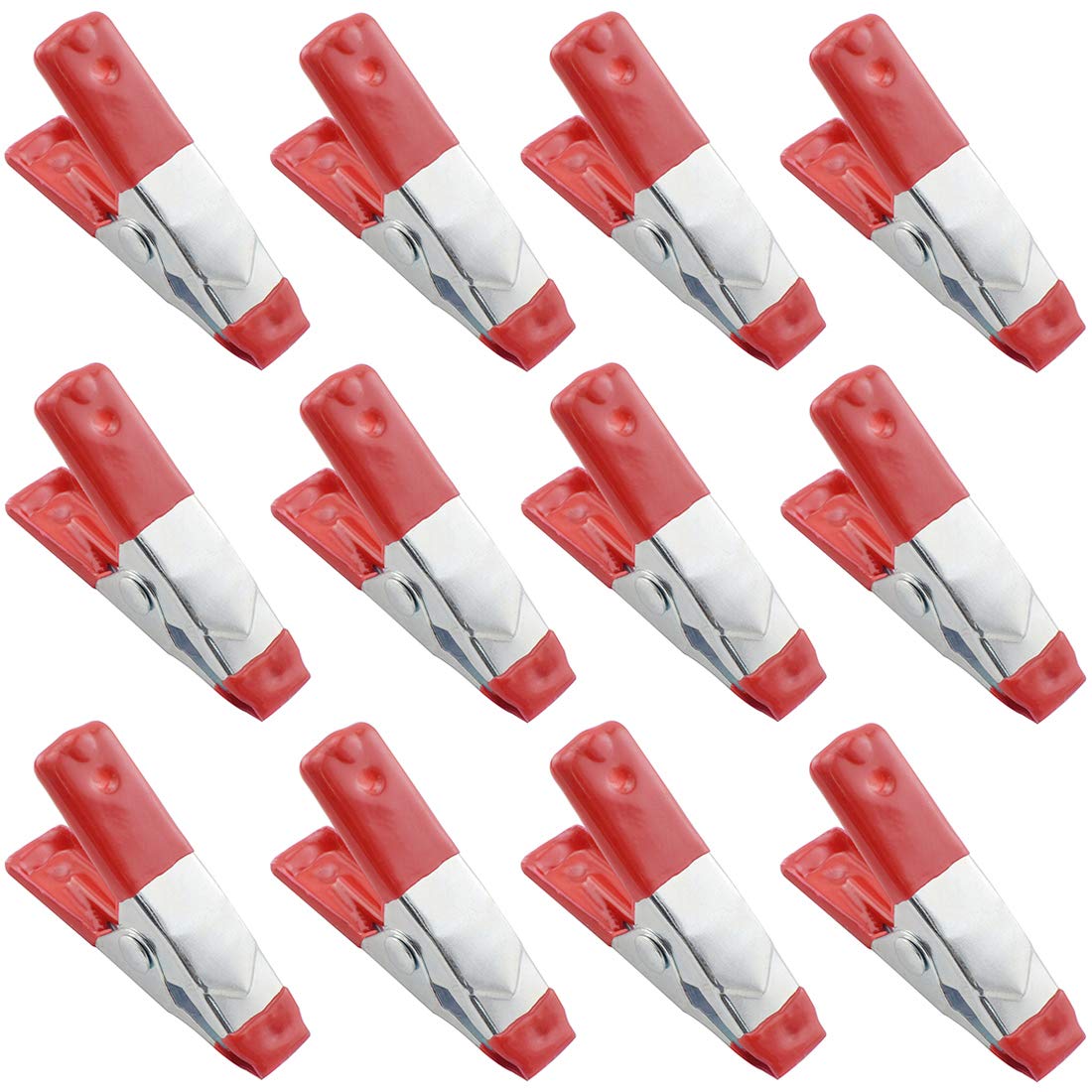 Heavy Duty 2-Inch Metal Spring Clamps for Camping & Woodworking - 12PCs