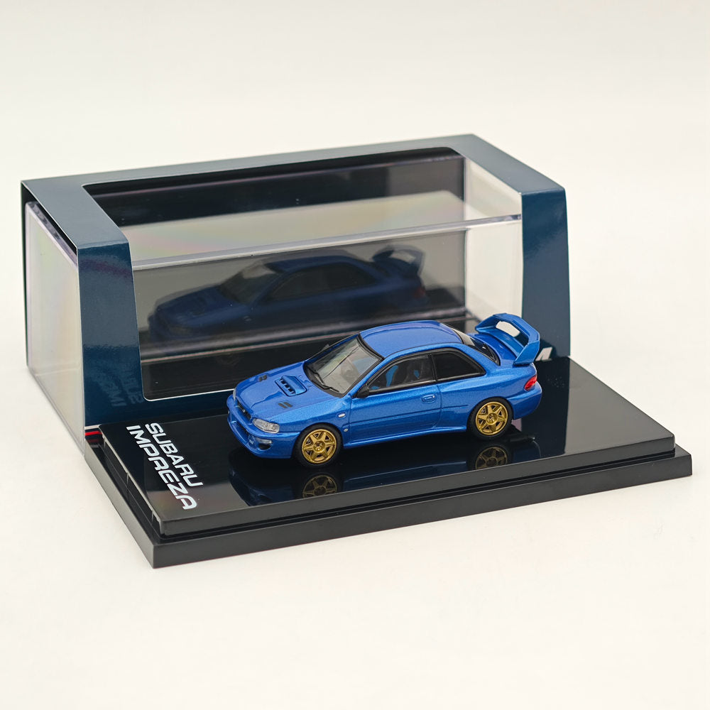 1/64 Scale Hobby Japan SUBARU IMPREZA 22B STi Version GC8 Rally Customized Model Car - Collectible Die-Cast Vehicle for Racing Enthusiasts & Car Display Collections