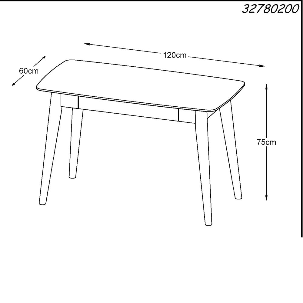 JAREL 47-Inch Natural Wood Study Desk for Home Office - Perfect for Small Spaces, Remote Work & Online Learning