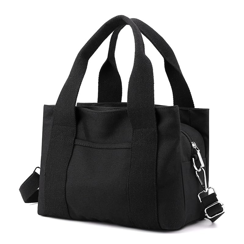Stylish Canvas Tote Bags for Women - Large Shoulder Hobo Handbag with Multiple Pockets, Durable Satchel Purse for Work, Travel & Daily Use | Fashionable Casual Bag 2023 Collection