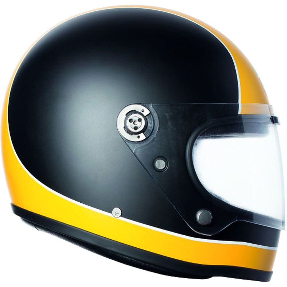 AGV X3000 Full Face Motorcycle Helmet - Super Matt Black & Yellow - DOT & ECE Certified - Lightweight & Aerodynamic Design - Perfect for Street Biking, Racing & Commuting