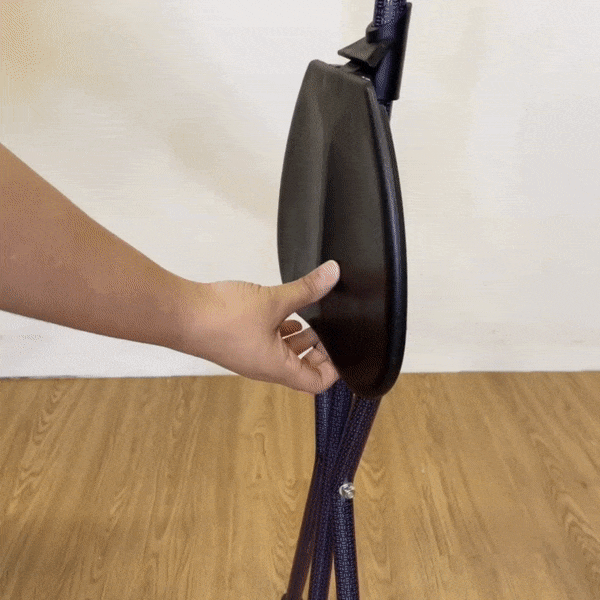 Ultra Violet Folding Seat Cane - Portable Walking Stick with Built-in Seat for Seniors & Outdoor Activities - Perfect for Hiking, Travel, and Shopping Assistance