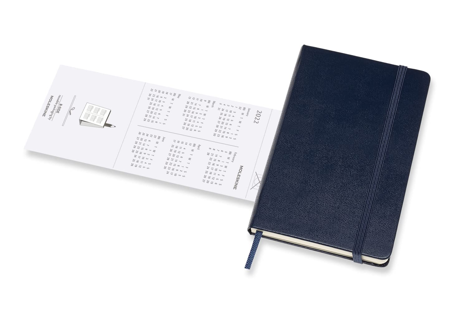 Moleskine 2022 Weekly Horizontal Planner - 12 Month Pocket Size (3.5