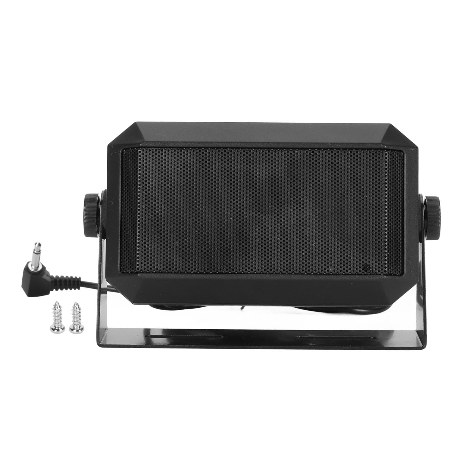 ASHATA 5W External Speaker with 3.5mm Plug - Professional CB & Ham Radio Speaker for Car, Mobile Transceiver, TYT MD 9600, TH 9800 - Ideal for Clear Communication in Vehicles & Radio Stations