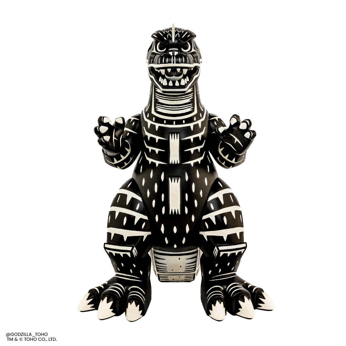 Godzilla Vinyl Designer Figure by Attack Peter - Linocut Variant Collectible Toy for Home Decor, Gift & Pop Culture Display