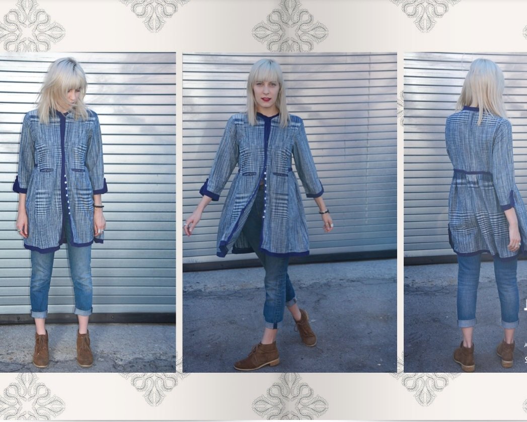 Handmade Dakini Jacket - Lightweight Tunic Coat for Women | Summer & Spring Outerwear | Perfect for Yoga, Beach Cover-ups & Boho Fashion