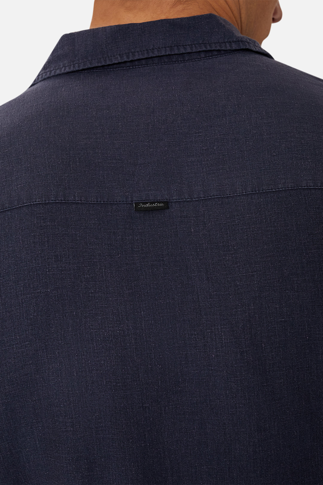 Madre Linen Shirt for Men - Breathable Navy Blue Casual Button Down Shirt - Perfect for Summer, Beach, and Office Wear